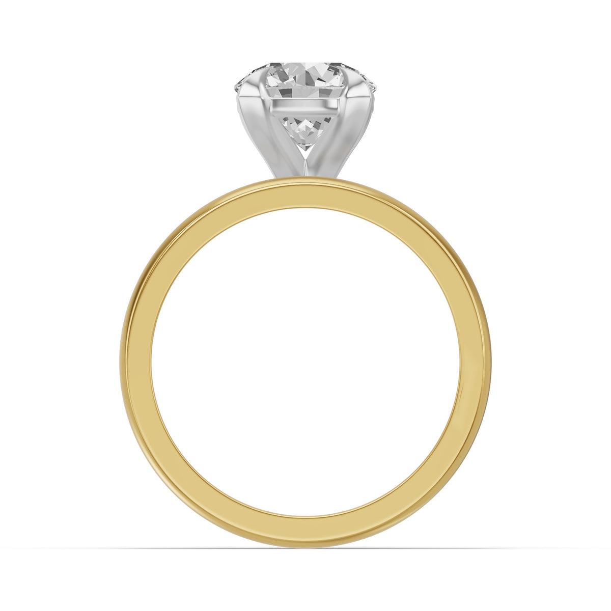 Classic Solitaire Bridal Set — Round — 2.0 ct 14k Yellow Gold