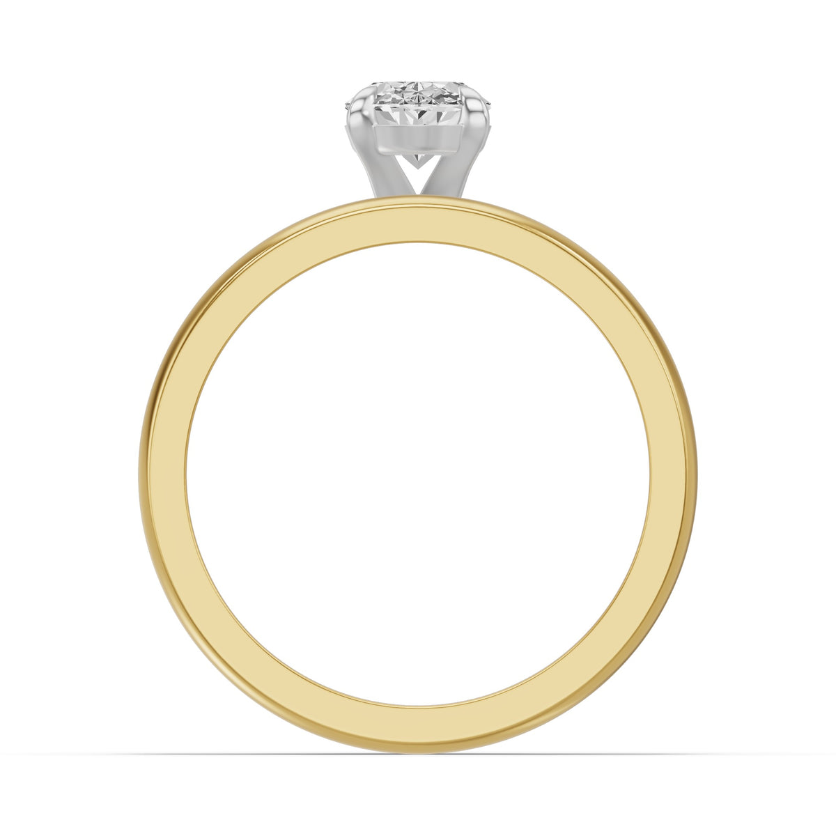 Classic Solitaire Bridal Set — Oval — 1.0 ct 14k Yellow Gold