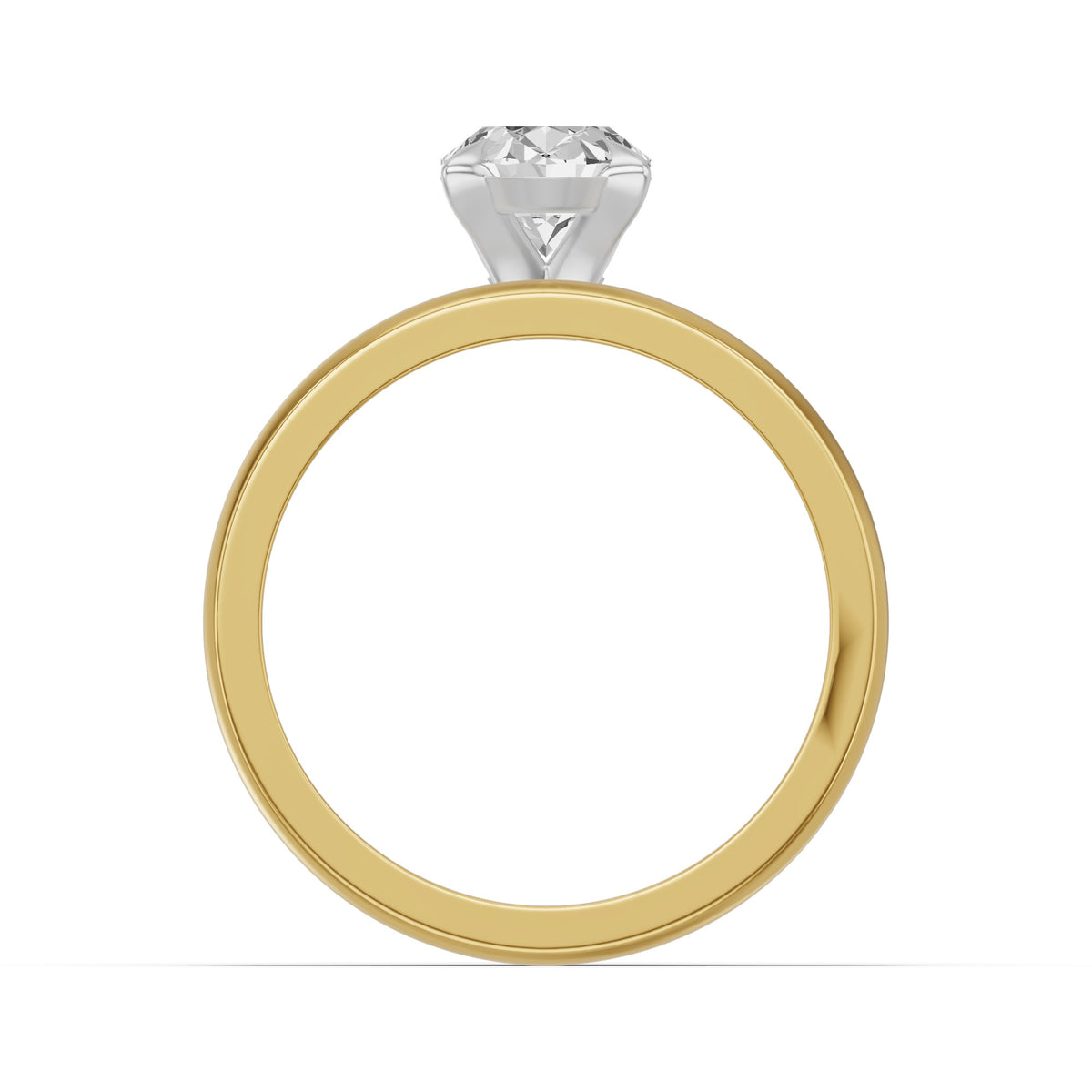 Classic Solitaire Bridal Set — Oval — 2.0 ct 14k Yellow Gold