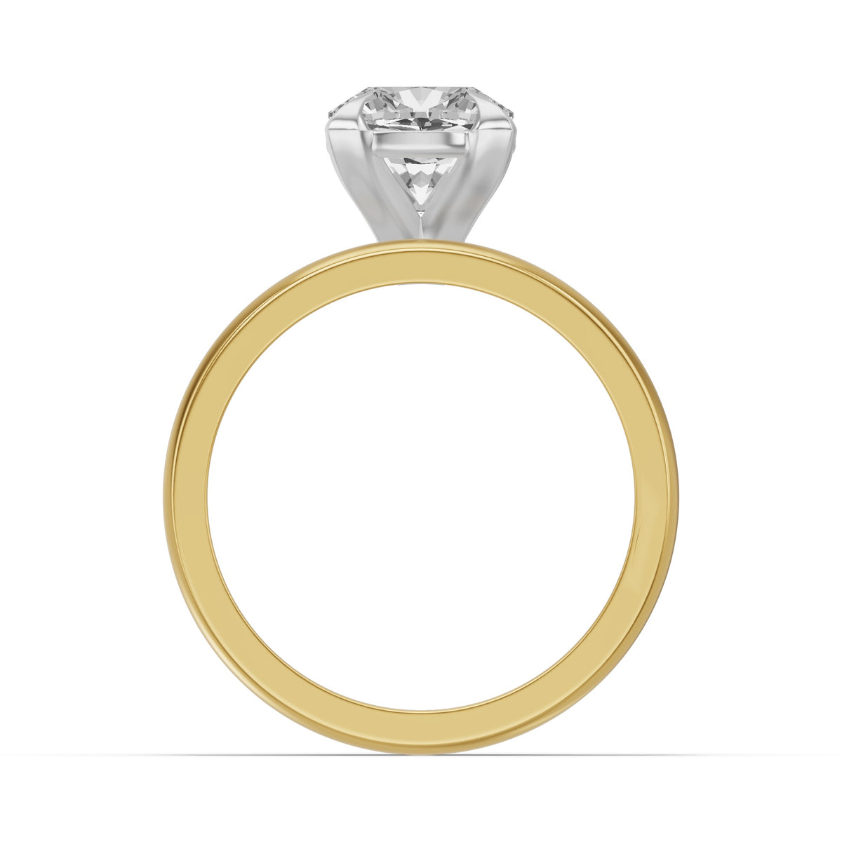 Classic Solitaire Bridal Set — Cushion — 2.0 ct 14k Yellow Gold