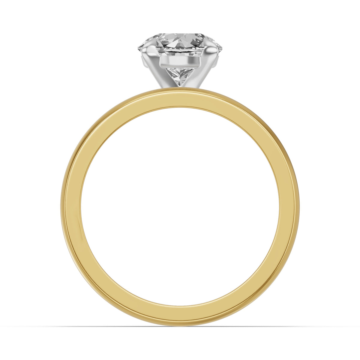 Classic Solitaire Bridal Set — Round — 1.5 ct 14k Yellow Gold