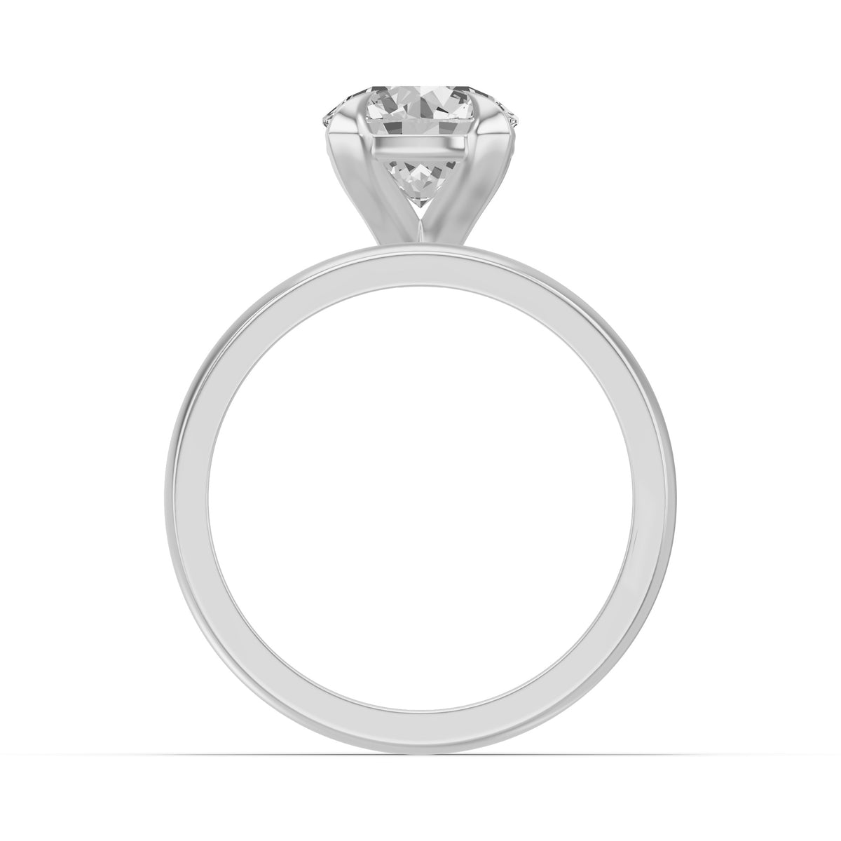 Classic Solitaire Bridal Set — Round — 2.0 ct 14k White Gold