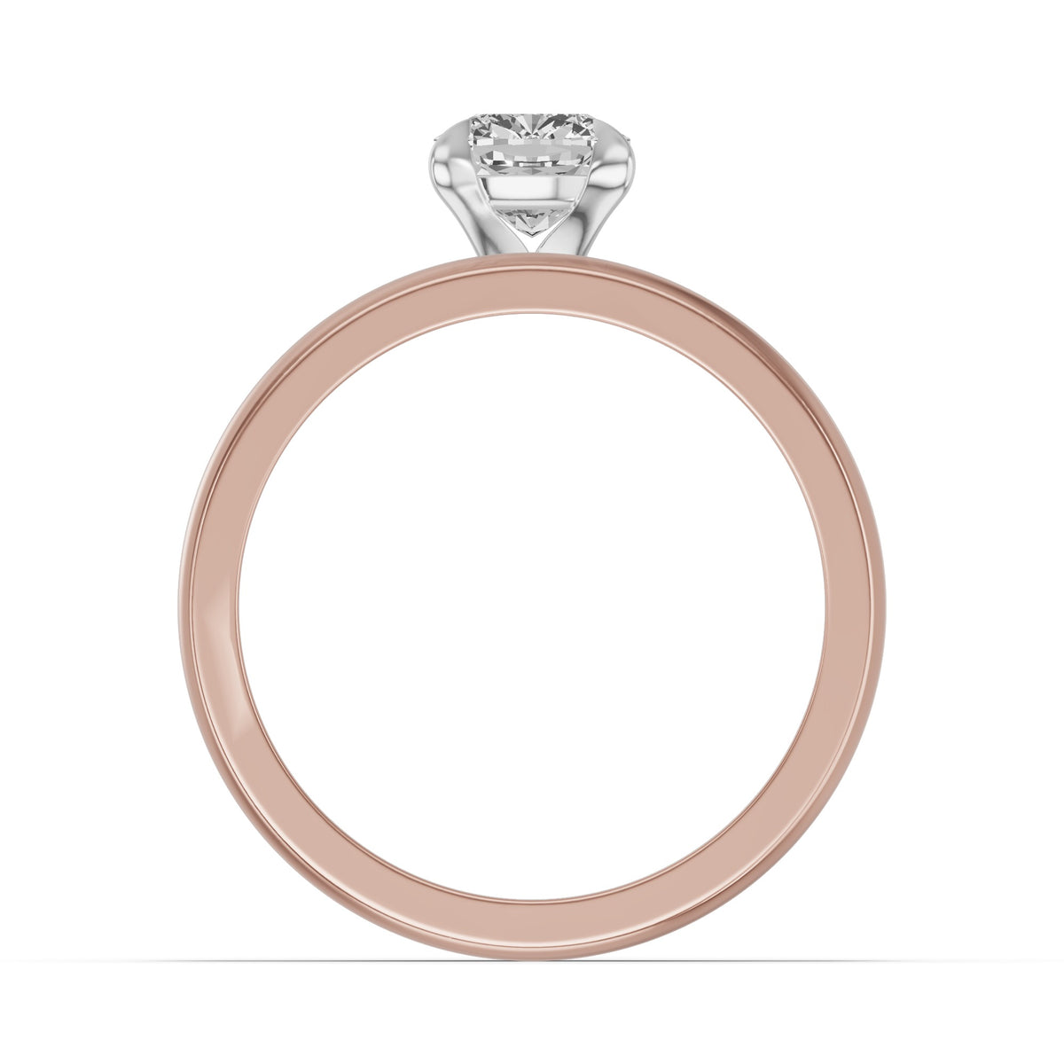 Classic Solitaire Bridal Set — Cushion — 1.0 ct 14k Rose Gold