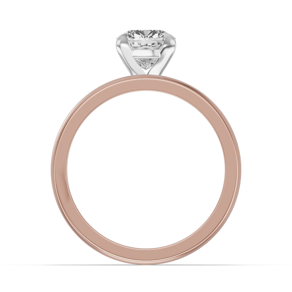Classic Solitaire Bridal Set — Cushion — 1.5 ct 14k Rose Gold