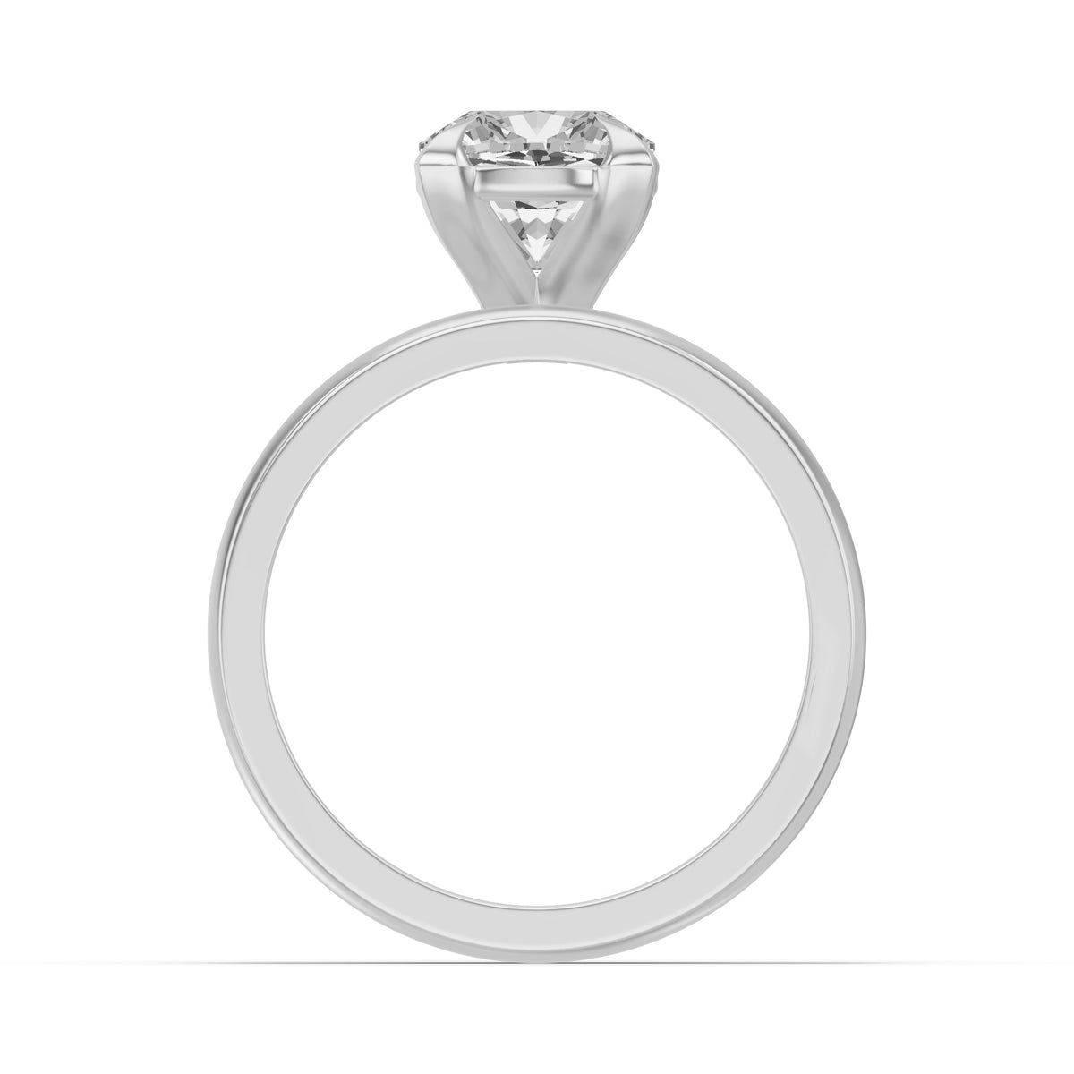 Classic Solitaire Bridal Set — Cushion — 2.0 ct 14k White Gold