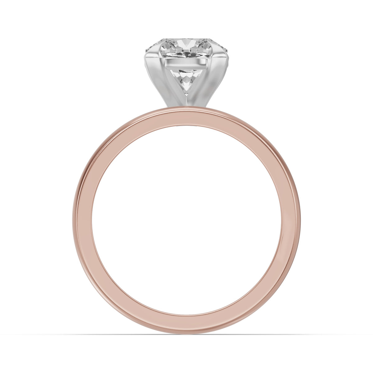 Classic Solitaire Bridal Set — Cushion — 2.0 ct 14k Rose Gold